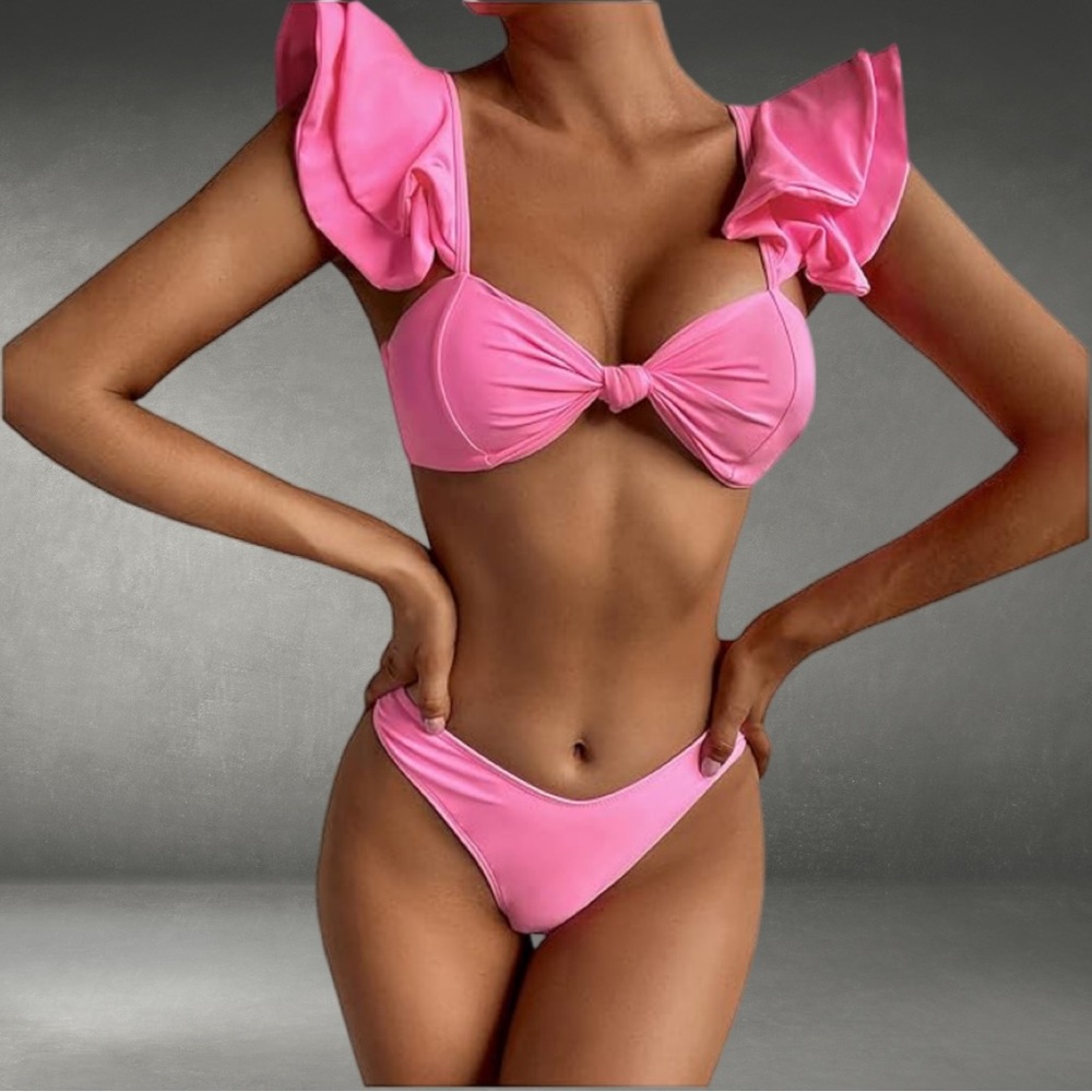 Eloquii 2 Piece Ruffle Top Bathing Suit NWT size 16